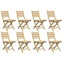 Sillas de jardín plegables 8 unidades bambú 43x54x88 cm de vidaXL, Sillas de jardín - Ref: Foro24-3278519, Precio: 534,76 €, ...