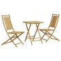 Juego de mesa y sillas de jardín 3 piezas bambú de vidaXL, Conjuntos de jardín - Ref: Foro24-3278525, Precio: 197,87 €, Descu...
