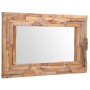 Espejo decorativo rectangular teca 90x60 cm en Espejos | Comprar online en Foru.es