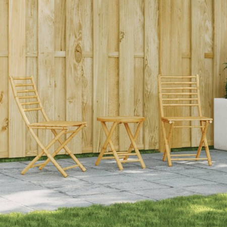 Juego de mesa y sillas de jardín 3 piezas bambú de vidaXL, Conjuntos de jardín - Ref: Foro24-3278533, Precio: 178,06 €, Descu...