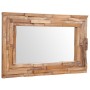 Espejo decorativo rectangular teca 90x60 cm en Espejos | Comprar online en Foru.es