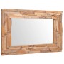 Espejo decorativo rectangular teca 90x60 cm en Espejos | Comprar online en Foru.es