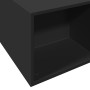 Estructura de cama madera de ingeniería negra 160x200 cm de vidaXL, Camas y somieres - Ref: Foro24-3280553, Precio: 195,54 €,...
