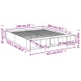 Estructura de cama madera de ingeniería negra 160x200 cm de vidaXL, Camas y somieres - Ref: Foro24-3280553, Precio: 195,54 €,...