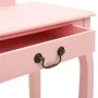 Dressing table and stool paulownia wood and pink MDF 65x36x128 cm by vidaXL, Bedroom Dressers - Ref: Foro24-289331, Price: 13...