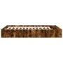 Smoked oak engineered wood bed frame 140x200cm by vidaXL, Beds and slatted bases - Ref: Foro24-3280570, Price: 171,84 €, Disc...