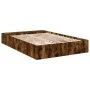 Smoked oak engineered wood bed frame 140x200cm by vidaXL, Beds and slatted bases - Ref: Foro24-3280570, Price: 171,84 €, Disc...