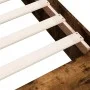 Smoked oak engineered wood bed frame 140x200cm by vidaXL, Beds and slatted bases - Ref: Foro24-3280570, Price: 171,84 €, Disc...
