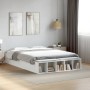 Estructura de cama madera de ingeniería blanca 135x190 cm de vidaXL, Camas y somieres - Ref: Foro24-3280587, Precio: 153,00 €...