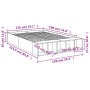 Estructura de cama madera de ingeniería blanca 135x190 cm de vidaXL, Camas y somieres - Ref: Foro24-3280587, Precio: 153,00 €...