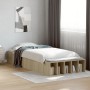 Estructura de cama madera de ingeniería roble Sonoma 90x190 cm de vidaXL, Camas y somieres - Ref: Foro24-3280617, Precio: 102...