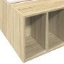 Estructura de cama madera de ingeniería roble Sonoma 90x190 cm de vidaXL, Camas y somieres - Ref: Foro24-3280617, Precio: 102...