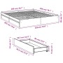 Estructura cama con cajones madera ingeniería blanca 200x200 cm de vidaXL, Camas y somieres - Ref: Foro24-3280629, Precio: 18...