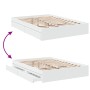 Cama con cajones madera de ingeniería blanco 140x200 cm de vidaXL, Camas y somieres - Ref: Foro24-3280657, Precio: 281,11 €, ...