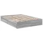 Sonoma gray engineered wood bed with drawers 140x200 cm by vidaXL, Beds and slatted bases - Ref: Foro24-3280662, Price: 171,5...