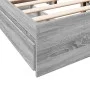 Sonoma gray engineered wood bed with drawers 140x200 cm by vidaXL, Beds and slatted bases - Ref: Foro24-3280662, Price: 171,5...