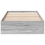 Cama con cajones madera ingeniería gris Sonoma 100x200 cm de vidaXL, Camas y somieres - Ref: Foro24-3280676, Precio: 135,87 €...
