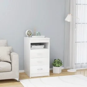 White plywood chest of drawers 40x50x76 cm by vidaXL, Lockers and storage cabinets - Ref: Foro24-801805, Price: 80,57 €, Disc...