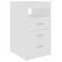 Cajonera de madera contrachapada blanco 40x50x76 cm de vidaXL, Taquillas y armarios de almacenamiento - Ref: Foro24-801805, P...