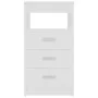 Cajonera de madera contrachapada blanco 40x50x76 cm de vidaXL, Taquillas y armarios de almacenamiento - Ref: Foro24-801805, P...