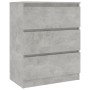 Aparador de madera contrachapada gris hormigón 60x35x76 cm de vidaXL, Aparadores - Ref: Foro24-801386, Precio: 72,77 €, Descu...