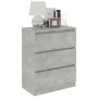 Aparador de madera contrachapada gris hormigón 60x35x76 cm de vidaXL, Aparadores - Ref: Foro24-801386, Precio: 72,77 €, Descu...