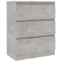Aparador de madera contrachapada gris hormigón 60x35x76 cm de vidaXL, Aparadores - Ref: Foro24-801386, Precio: 72,77 €, Descu...
