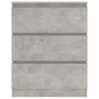 Aparador de madera contrachapada gris hormigón 60x35x76 cm de vidaXL, Aparadores - Ref: Foro24-801386, Precio: 72,77 €, Descu...