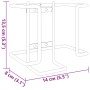 Soporte para piedras de sal de acero negro de vidaXL, Pienso para caballos - Ref: Foro24-172476, Precio: 14,51 €, Descuento: %