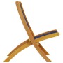 Sillas de jardín plegables 2 uds madera de acacia y tela azul de vidaXL, Sillas de jardín - Ref: Foro24-366512, Precio: 99,74...