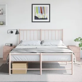 Mesitas de noche 2 unidades acero rosa 34,5x39x44 cm de vidaXL, Mesitas de noche - Ref: Foro24-841622, Precio: 92,09 €, Descu...