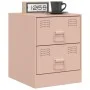 Mesitas de noche 2 unidades acero rosa 34,5x39x44 cm de vidaXL, Mesitas de noche - Ref: Foro24-841622, Precio: 92,09 €, Descu...
