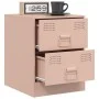 Mesitas de noche 2 unidades acero rosa 34,5x39x44 cm de vidaXL, Mesitas de noche - Ref: Foro24-841622, Precio: 92,09 €, Descu...