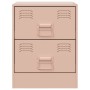 Mesitas de noche 2 unidades acero rosa 34,5x39x44 cm de vidaXL, Mesitas de noche - Ref: Foro24-841622, Precio: 92,99 €, Descu...