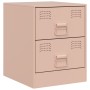 Mesitas de noche 2 unidades acero rosa 34,5x39x44 cm de vidaXL, Mesitas de noche - Ref: Foro24-841622, Precio: 92,99 €, Descu...