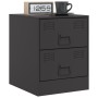 Mesitas de noche 2 unidades acero negro 34,5x39x44 cm de vidaXL, Mesitas de noche - Ref: Foro24-841620, Precio: 88,25 €, Desc...