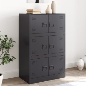 Aparador de acero negro 67x39x107 cm de vidaXL, Aparadores - Ref: Foro24-841655, Precio: 136,85 €, Descuento: %