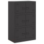 Aparador de acero negro 67x39x107 cm de vidaXL, Aparadores - Ref: Foro24-841655, Precio: 136,85 €, Descuento: %