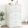 Aparador de acero blanco 67x39x107 cm de vidaXL, Aparadores - Ref: Foro24-841660, Precio: 143,16 €, Descuento: %