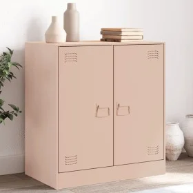 Aparador de acero rosa 67x39x73 cm de vidaXL, Aparadores - Ref: Foro24-841674, Precio: 92,81 €, Descuento: %