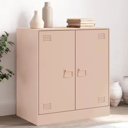 Aparador de acero rosa 67x39x73 cm de vidaXL, Aparadores - Ref: Foro24-841674, Precio: 92,81 €, Descuento: %