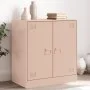 Aparador de acero rosa 67x39x73 cm de vidaXL, Aparadores - Ref: Foro24-841674, Precio: 92,81 €, Descuento: %