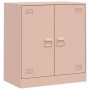 Aparador de acero rosa 67x39x73 cm de vidaXL, Aparadores - Ref: Foro24-841674, Precio: 93,73 €, Descuento: %