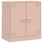 Aparador de acero rosa 67x39x73 cm de vidaXL, Aparadores - Ref: Foro24-841674, Precio: 92,81 €, Descuento: %