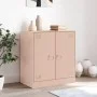 Aparador de acero rosa 67x39x73 cm de vidaXL, Aparadores - Ref: Foro24-841674, Precio: 92,81 €, Descuento: %