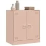 Aparador de acero rosa 67x39x73 cm de vidaXL, Aparadores - Ref: Foro24-841674, Precio: 92,81 €, Descuento: %