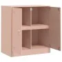 Aparador de acero rosa 67x39x73 cm de vidaXL, Aparadores - Ref: Foro24-841674, Precio: 92,81 €, Descuento: %