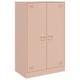 Aparador de acero rosa 67x39x107 cm de vidaXL, Aparadores - Ref: Foro24-841662, Precio: 126,59 €, Descuento: %
