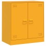 Aparador de acero amarillo mostaza 67x39x73 cm de vidaXL, Aparadores - Ref: Foro24-841676, Precio: 104,67 €, Descuento: %
