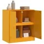 Aparador de acero amarillo mostaza 67x39x73 cm de vidaXL, Aparadores - Ref: Foro24-841676, Precio: 103,54 €, Descuento: %